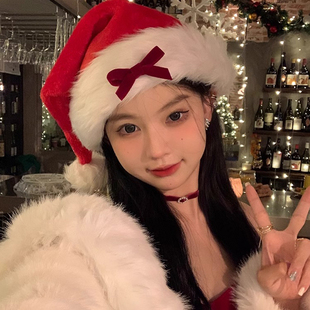 圣诞节帽子装饰老人装扮氛围场景布置成人穿搭小礼品头饰礼物限定