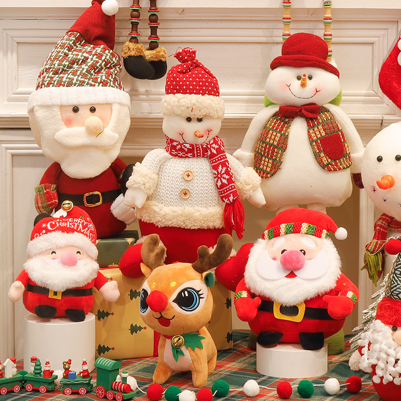 圣诞老人公仔玩偶布娃娃平安夜