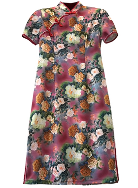 伴娘服200斤中年妇女红色伴娘服