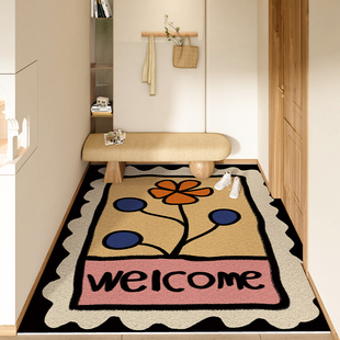 竖版入户地垫丝圈地毯门垫进门2025新款门口耐脏防滑玄关脚垫裁剪