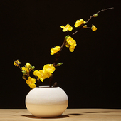 陶瓷花瓶插花干花摆设中式 饰花瓶摆件客厅 复古手工陶罐家居餐桌装