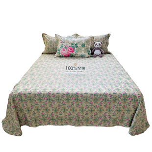 斜纹100%全棉单件床单学生小床单人床1.2 1.5x2 1.8x2米纯棉被单