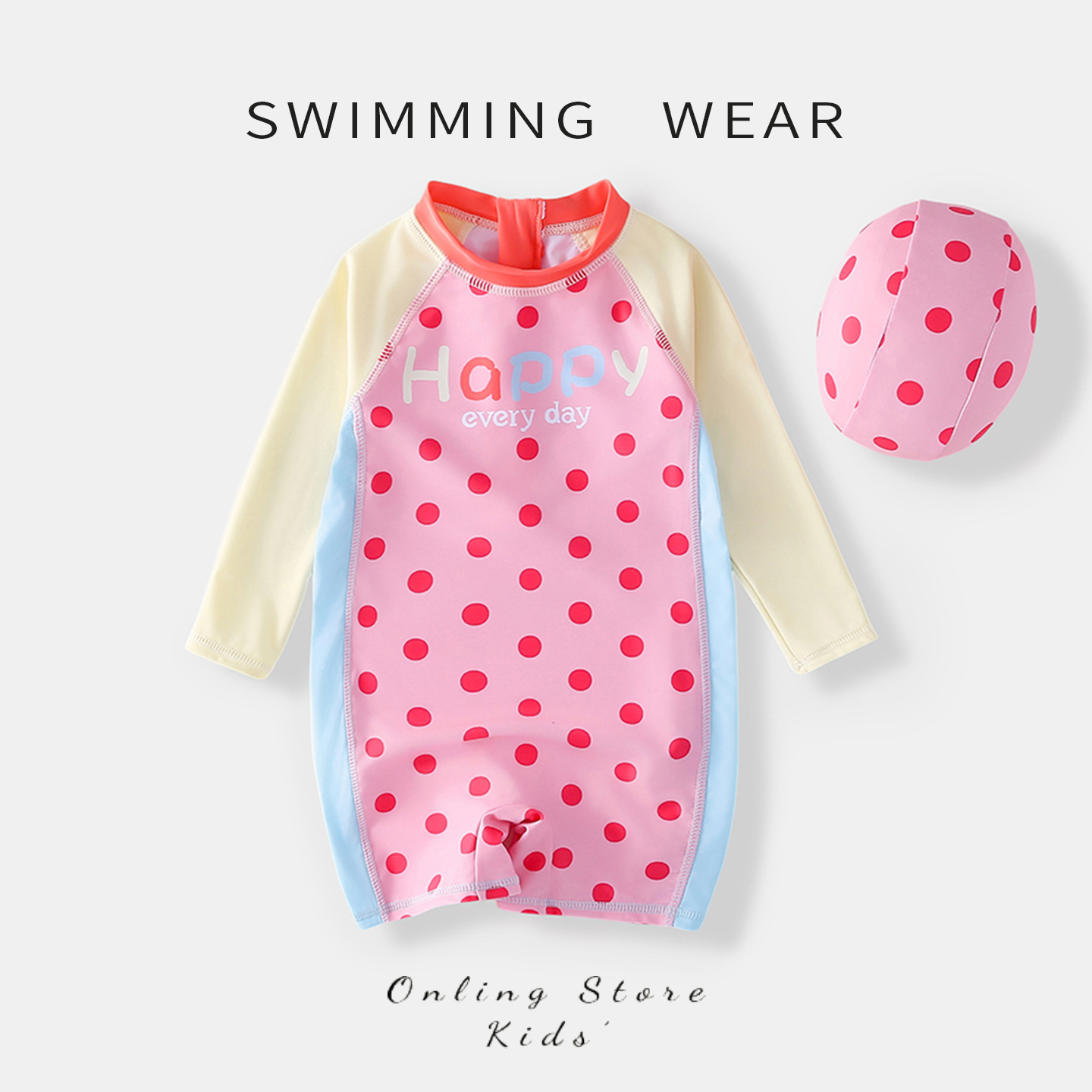 女童2025新款公主速干连体泳衣