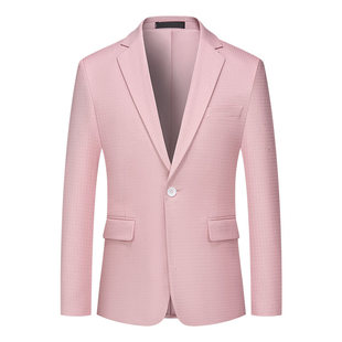 小西服商务宴会主持人西装 春秋季 修身 纯色单西外套加大码 礼服 男式