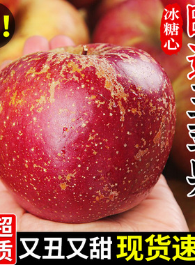 正宗云南昭通丑苹果9斤新鲜水果当季红富士冰糖心苹果大果整箱10