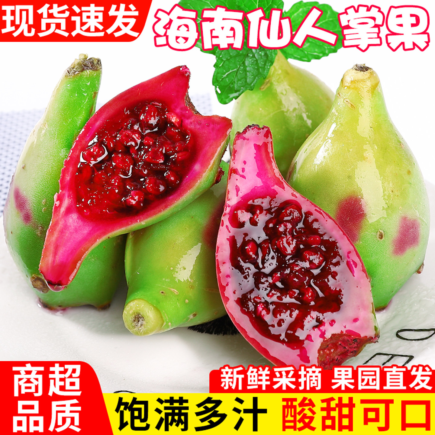 现摘!海南仙人掌果!个大饱满