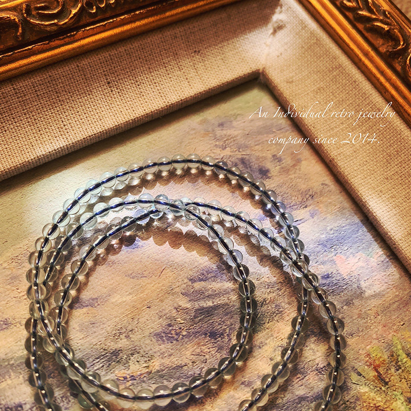 aquamarine|海洋之心 勇气宝石天然海蓝宝石手链携证书