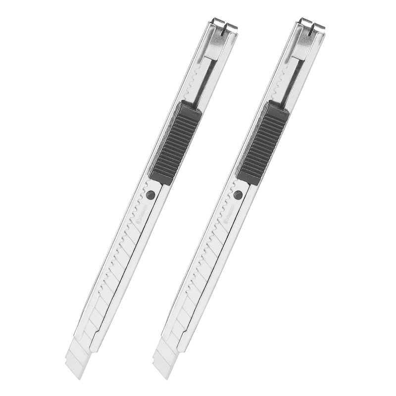 齐心B2806美工刀片工业用不锈钢刻刀小号9MM刀片金属拆刀裁纸刀
