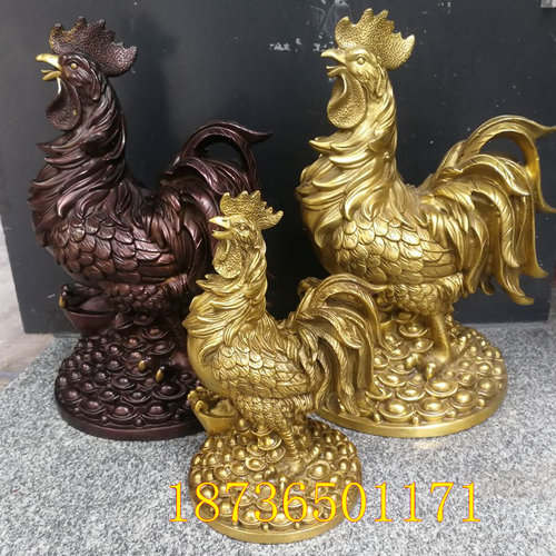 新款纯铜公鸡大号元宝金鸡镇宅鸡王雄鸡铜公鸡生肖鸡招财乔迁摆件