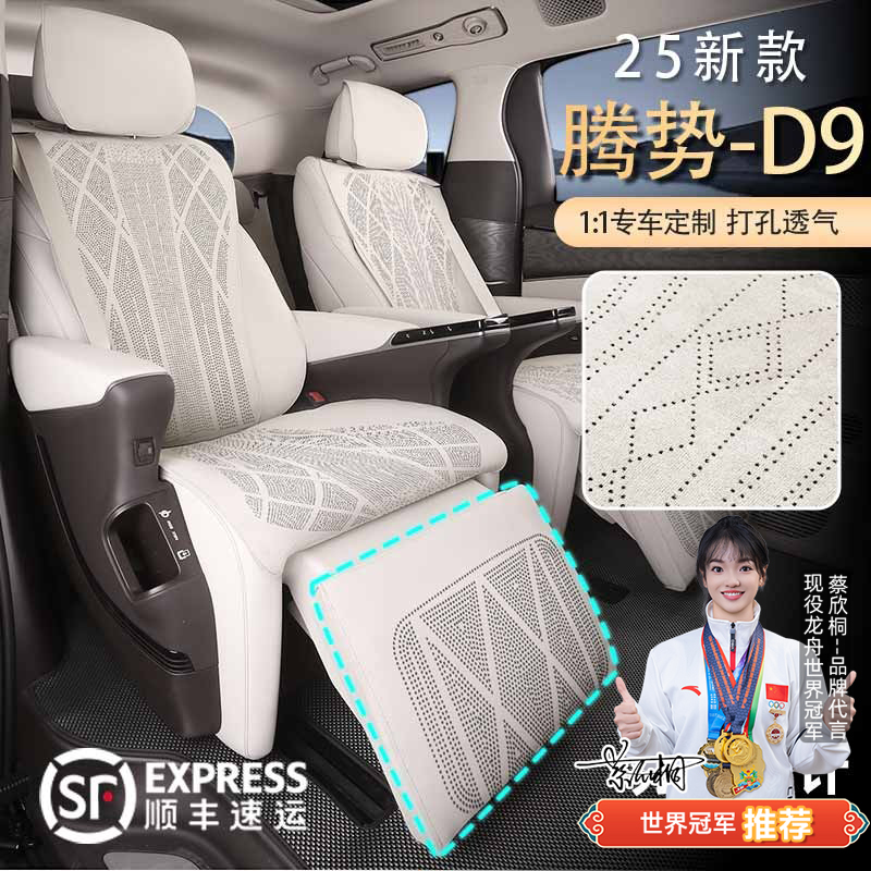 25新款腾势D9专用坐垫套