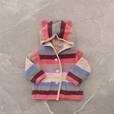 Gap婴幼儿针织开衫款连帽外套 215587 592083