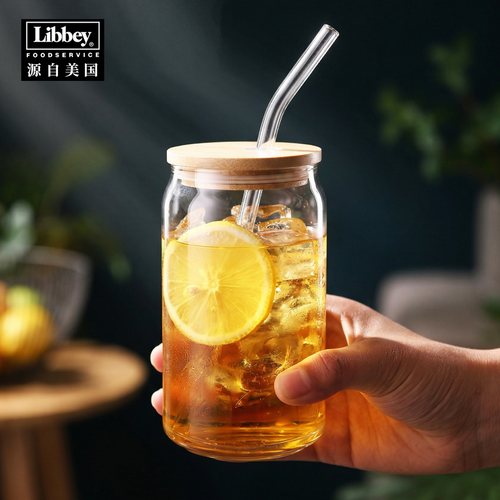 Libbey利比吸管杯可乐杯加厚玻璃