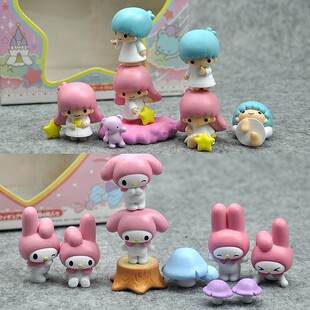 twinsstar摆件公仔层层叠玩具玩偶摆件 双子星叠叠乐美乐蒂little