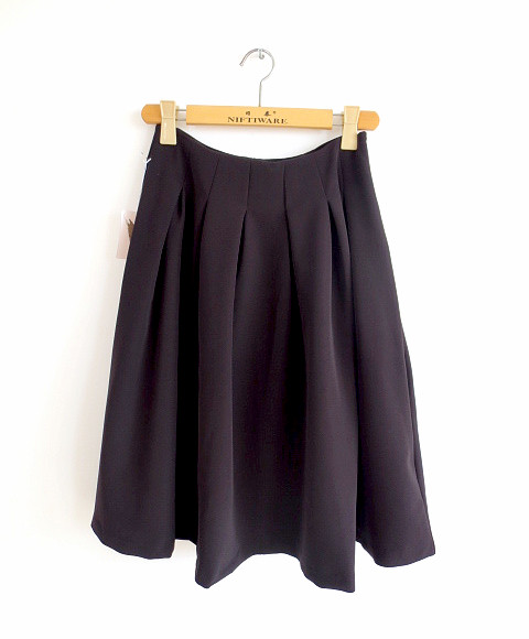 时尚显瘦百搭风中长裙大摆