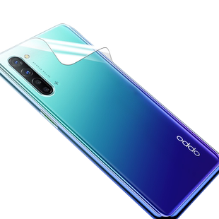 适用opporeno3pro后膜reno3背膜3pro水凝磨砂reno3pro后盖贴纸rnoe3元气版全包边por背贴保护膜后壳软膜镜头
