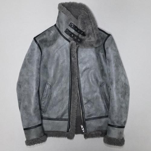 男女原生态绵羊皮毛一体真皮皮衣