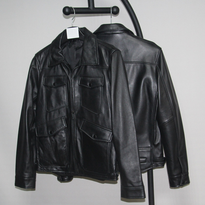 秒杀数量不多库存清仓绵羊真皮皮衣男修身短款机车夹克在类目 男装, 皮衣中 - 来自Buy2taobao.com提供专业的淘宝代购服务