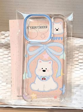 蝴蝶结适用iphone16promax手机壳苹果13/15/12/11保护套17华为p70vivox100小米14荣耀oppo红米k60/note10/9女