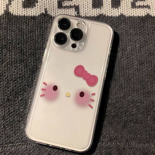 KT猫咪适用苹果17/16pro手机壳华为mate60超薄p50荣耀100红米note11女OPPOreno13/9/8小米14/vivos12/s15软壳