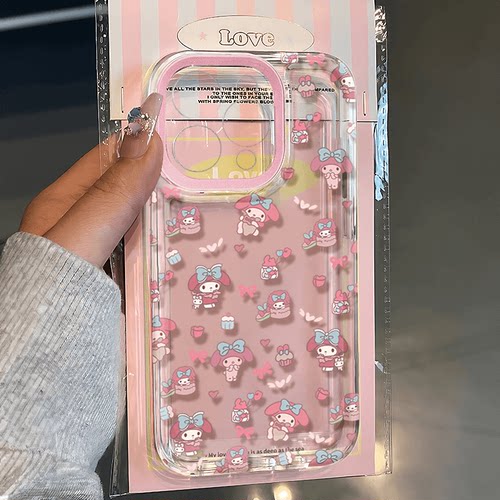 美乐蒂适用苹果17/16pro手机壳华为pura70/p50套mate60红米note11卡通OPPOreno13/9/8小米14/vivos12/s15可爱
