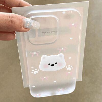 眨眼小狗适用苹果17Promax手机壳iphone16透明15新款14保护套13PM超薄磨砂硅胶12plus软11外壳ipxr女xs个性潮