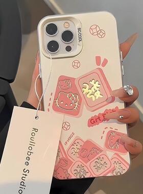 发财凯蒂猫新款iPhone17手机壳适用苹果16ProMax日韩15P潮14Pro外壳iPhoneAir保护13软套14Plus12新年ip女Air