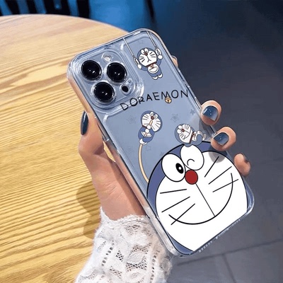 梦叮当猫适用苹果17promax手机壳16/15卡通14新款11华为mate60/p70荣耀90/vivox100小米12可爱OPPO红米note13