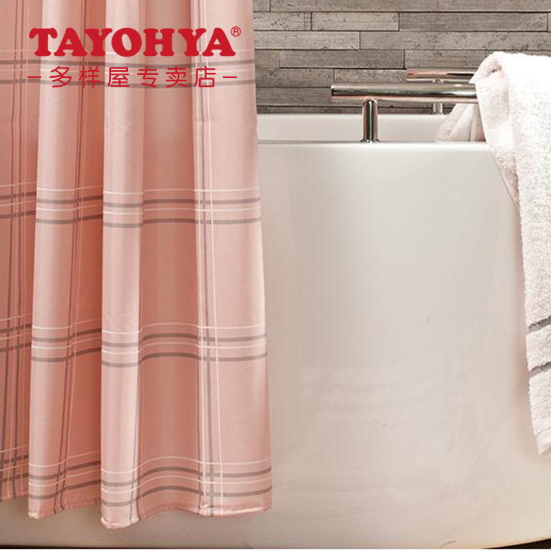 TAYOHYA/多样屋英格兰浴帘浴室台湾产涤纶防水配挂钩可定做