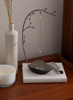 Umbra兰花首饰架耳环架饰品展示架收纳架创意女项链架钥匙收纳架