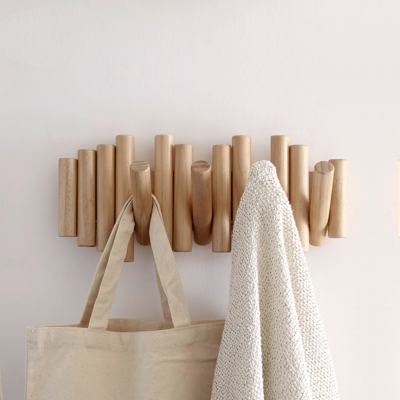 加拿大umbra实木皮特挂衣服挂钩