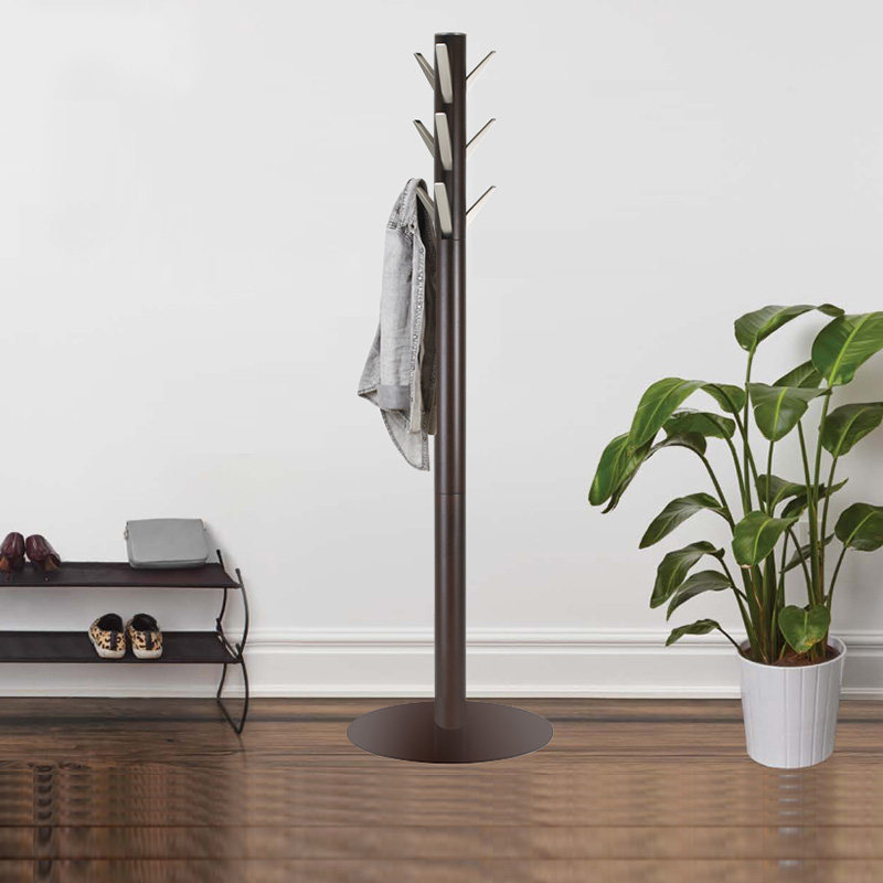 umbra衣架落地卧室挂衣架衣帽架衣服架家用室内移动拍击折叠单杆