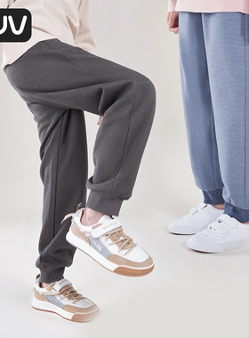 euv 儿童裤子春秋款男童秋装长裤女童秋季童装卫裤中大童休闲裤