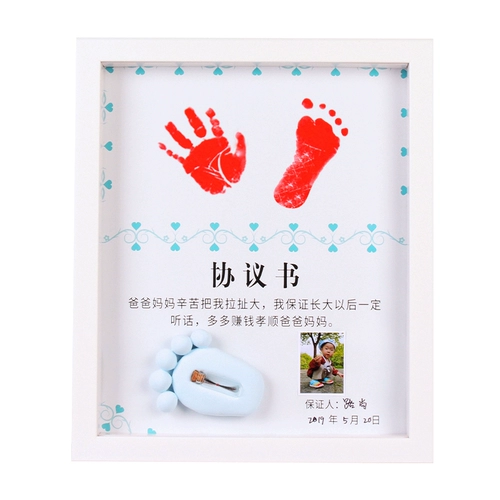 Детская фоторамка, хваталка, отпечатки рук, чернильная подушечка для новорожденных, сувенир