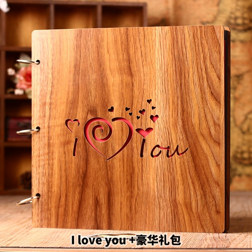 Деревянный фотоальбом, книга роста для влюбленных, DIY, подарок на день рождения