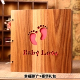 Деревянный фотоальбом, книга роста для влюбленных, «сделай сам», подарок на день рождения