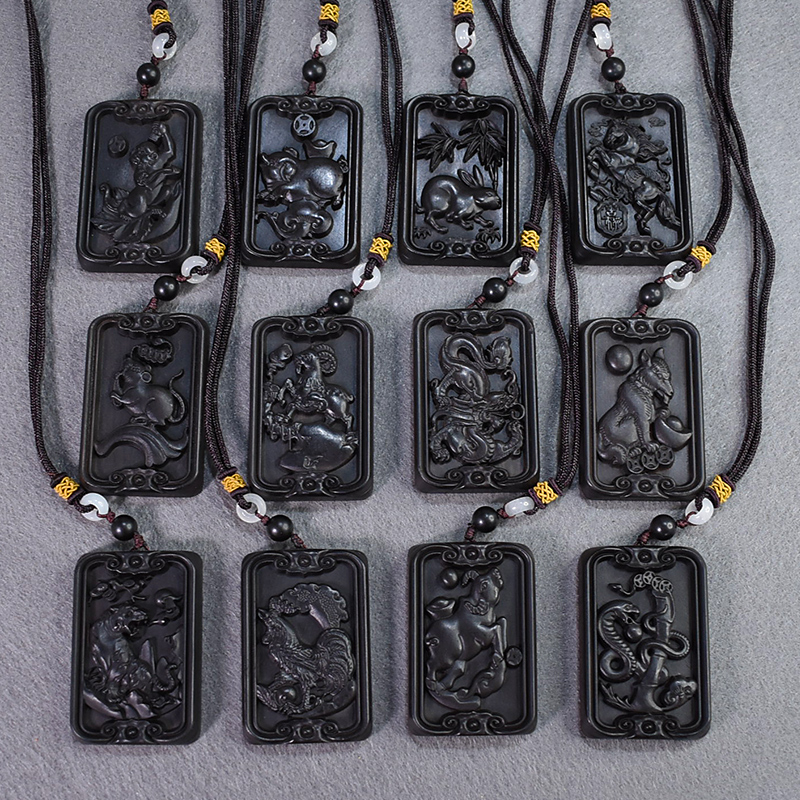 创意黑檀木吊坠汽车平安无事牌