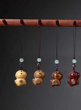 创意可爱萌系小唐马吊坠挂件木质生肖马男女手机链挂件饰品