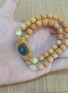 芭比檀香民族风情侣手链抖音同款