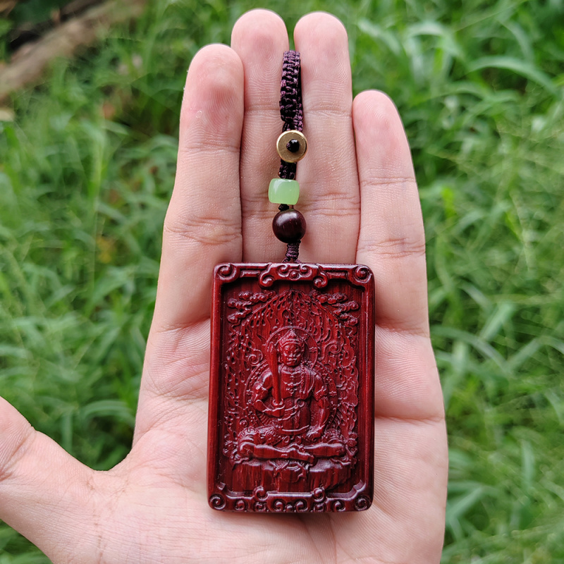 本命佛中式紫檀木不动明王守护神