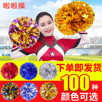 啦啦操花球大号手柄拉拉队手花啦啦花球啦啦队手拿花彩球手摇花