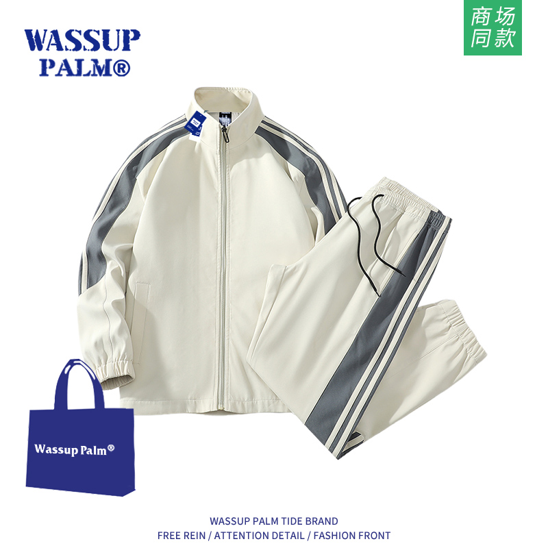 WASSUPPALM运动服套装男款2025