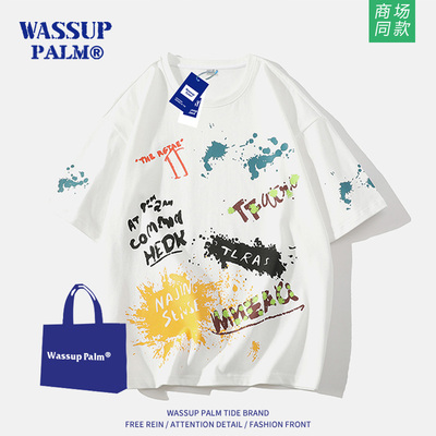 WASSUPPALM短袖t恤男2026新款夏