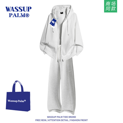 WASSUPPALM运动服套装男款2025