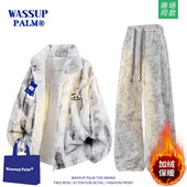座山雕防寒棉衣长裤 WASSUP 一整套 2025新款 冬季 PALM运动套装 男款