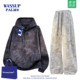 WASSUP 两件套潮 秋冬加绒连帽卫衣长裤 PALM运动服套装 男2025新款
