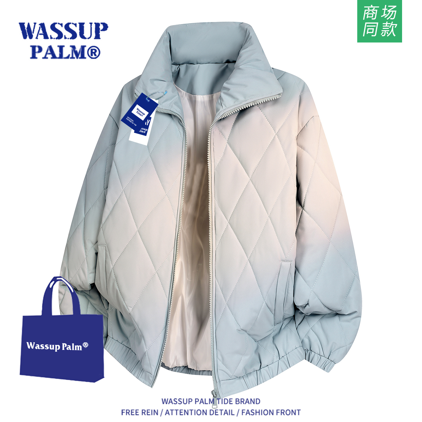 WASSUPPLAM棉衣男2025新款秋冬