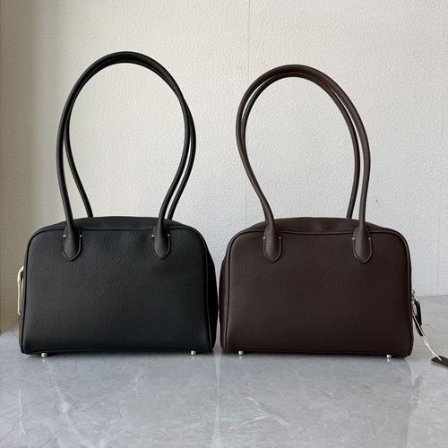 高品质头层牛皮波士顿单肩包真皮简约百搭腋下包软皮高级感枕头包