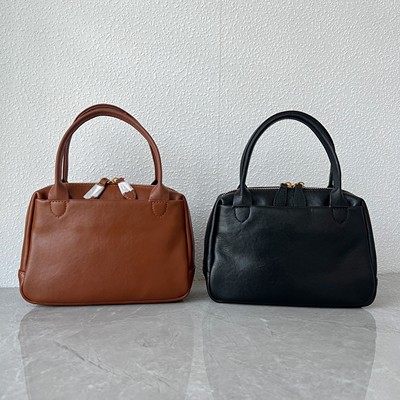 真皮头层植鞣牛皮小众设计贝壳包质感百搭手提包时尚单肩斜跨女包