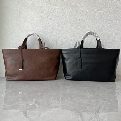 头层植鞣牛皮托特包2024秋冬新款大容量通勤女包软皮轻便单肩包潮