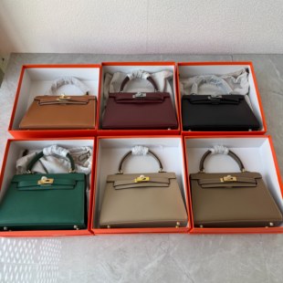 高品质牛皮二代凯莉包小众高级质感手提包真皮单肩斜跨女包小包潮